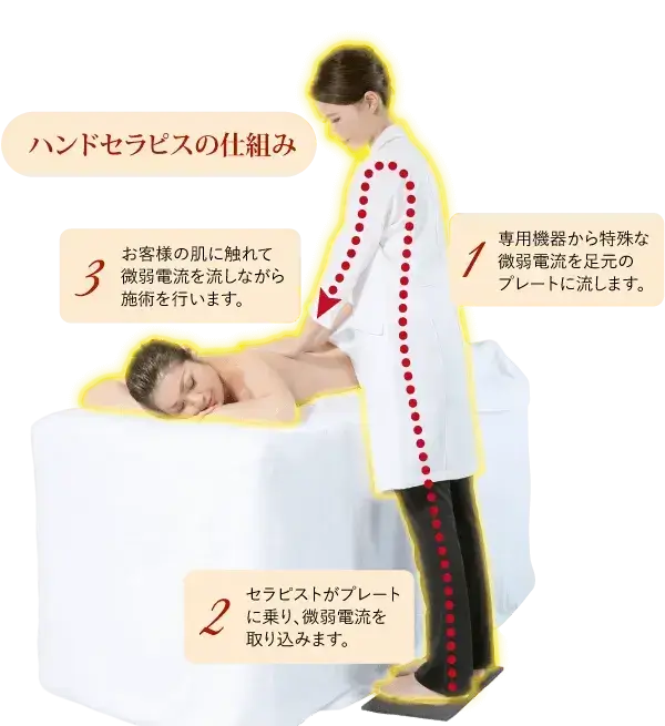 ハンドセラピスの仕組みが分かる写真